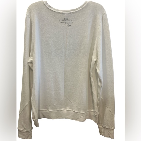 Peace Love World White Dallas Cowboys Graphic Sweatshirt Size XL - Picture 2 of 8